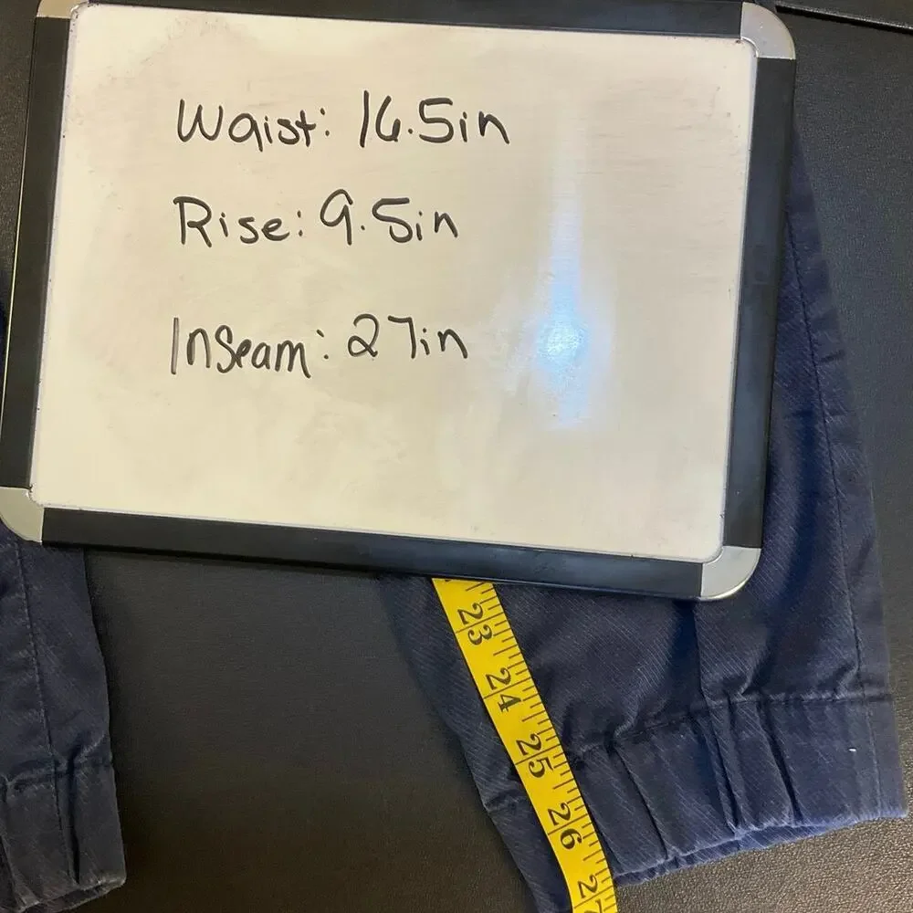 Banana Republic Aiden Fit Jogger Pants Men’s 33x30 Navy Drawstring Stretch Chino